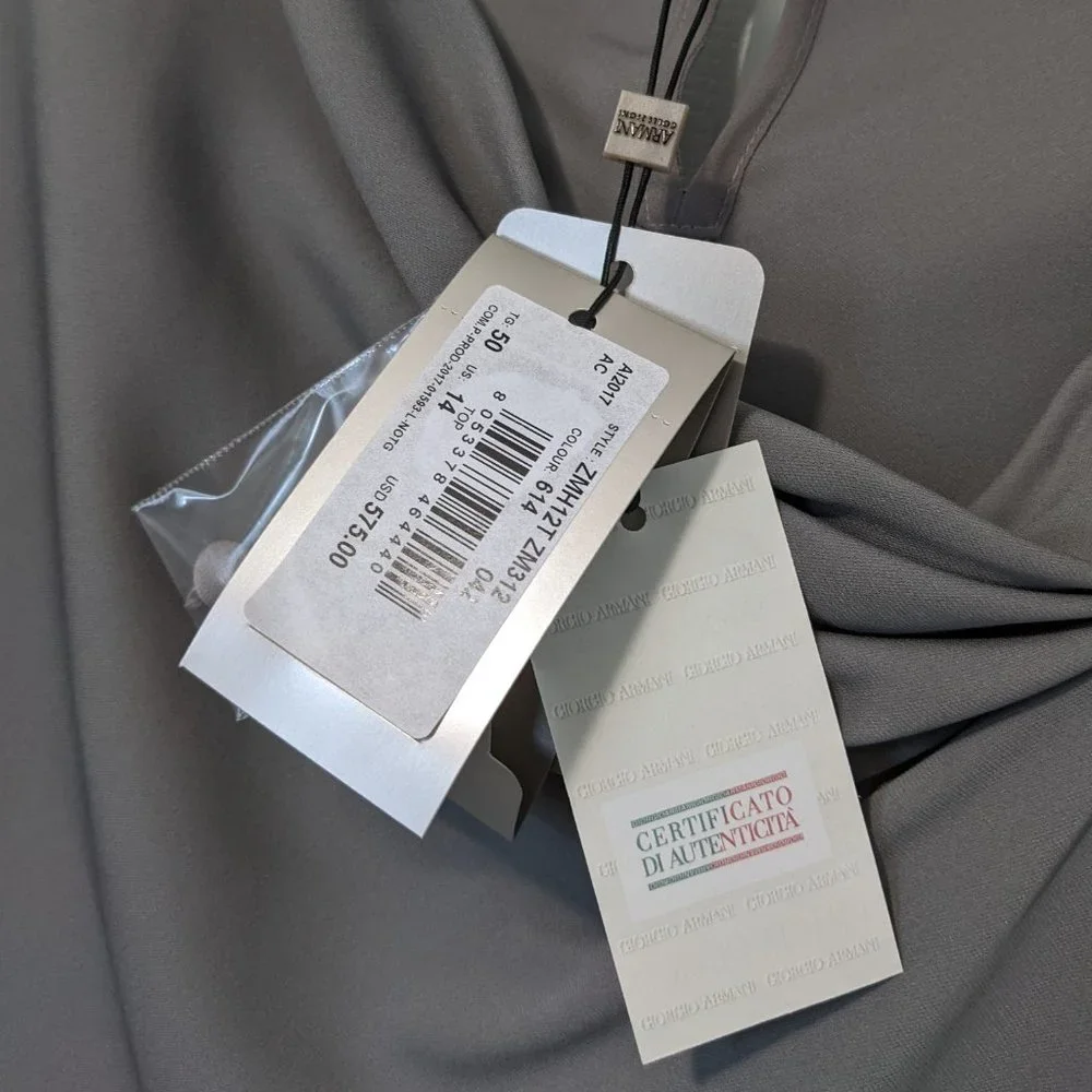 Armani Collezioni  Silk Sleeveless Blouse - Picture 7 of 10
